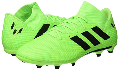 Adidas Nemeziz Messi 18.3 FG J, Botas de fútbol Unisex Adulto, Verde Versol Negbás Versol 000, 38 2/3 EU
