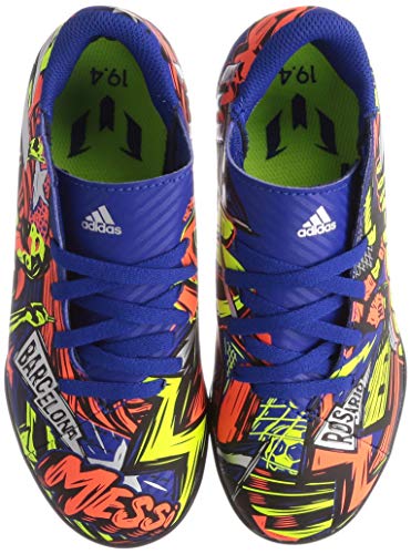 adidas Nemeziz Messi 19.4 TF J, Zapatillas de fútbol, AZUREA/Plamet/Amasol, 32 EU
