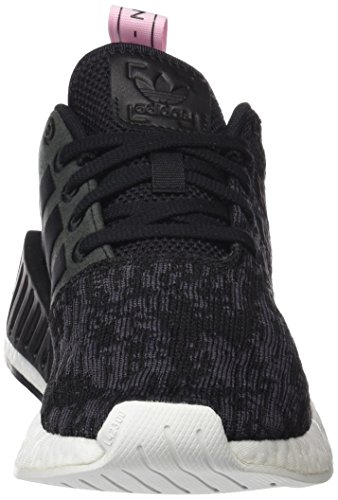 adidas NMD_R2 W, Zapatillas de Deporte Mujer, (Core Black/Core Black/Wonder Pink F10), 38 2/3 EU