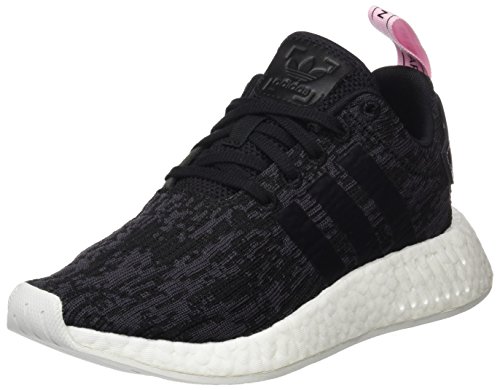 adidas NMD_R2 W, Zapatillas de Deporte Mujer, (Core Black/Core Black/Wonder Pink F10), 38 2/3 EU