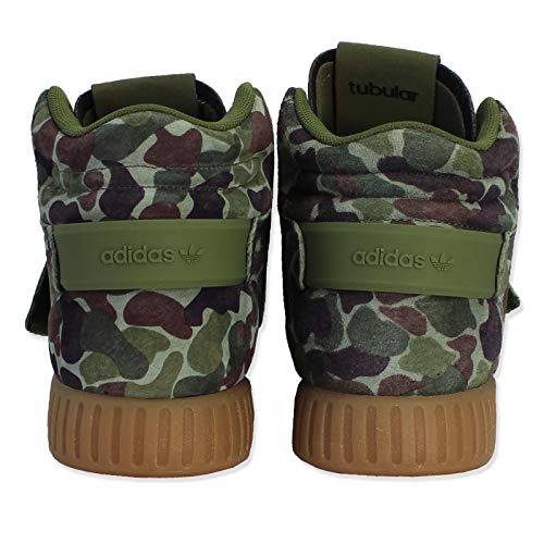 adidas Originals BB0392 Tubular Invader Strap Mid Top Zapatillas de camuflaje para mujer, color Verde, talla 37 1/3 EU