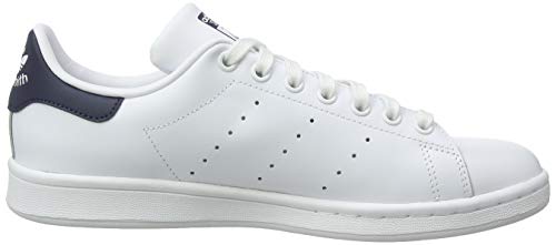 adidas Originals Stan Smith, Zapatillas de Deporte para Unisex adulto, Blanco (Running White/New Navy), 42 2/3 EU