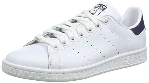 adidas Originals Stan Smith, Zapatillas de Deporte para Unisex adulto, Blanco (Running White/New Navy), 42 2/3 EU