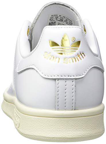 adidas Originals Stan Smith, Zapatillas Mujer, Color Blanco y Dorado metálico, 44 EU