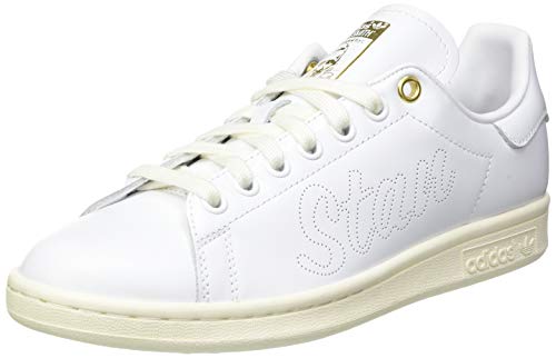 adidas Originals Stan Smith, Zapatillas Mujer, Color Blanco y Dorado metálico, 44 EU