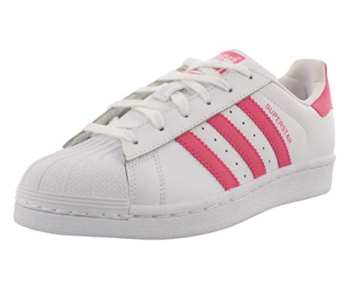 Adidas ORIGINALS Superstar, Zapatillas Hombre, Blanco Real Rosa Real, 39 1/3 EU