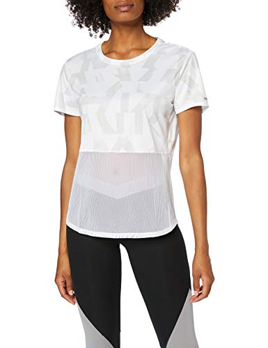 adidas Own The Run tee Speed Splits Women T-Shirt (Short Sleeve), Mujer, White/Grey One f17, S