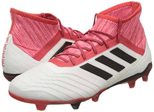 Adidas Predator 18.2 FG, Botas de fútbol Hombre, Blanco (Ftwbla/Negbas/Correa 000), 43 1/3 EU