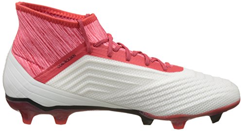 Adidas Predator 18.2 FG, Botas de fútbol Hombre, Blanco (Ftwbla/Negbas/Correa 000), 43 1/3 EU