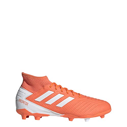 adidas Predator 19.3 FG Mujer, Bota de fútbol, Hi-Res Coral-White-Glow Pink, Talla 6 UK (39 1/3 EU)