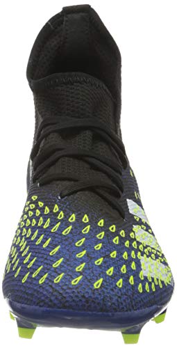 adidas Predator Freak .3 FG, Zapatillas de fútbol Hombre, NEGBÁS/FTWBLA/Amasol, 45 1/3 EU