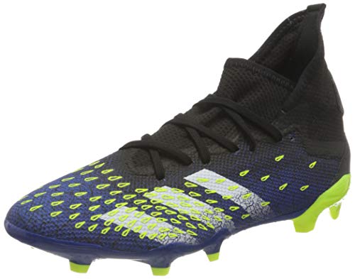adidas Predator Freak .3 FG, Zapatillas de fútbol Hombre, NEGBÁS/FTWBLA/Amasol, 45 1/3 EU