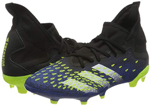 adidas Predator Freak .3 FG, Zapatillas de fútbol Hombre, NEGBÁS/FTWBLA/Amasol, 45 1/3 EU