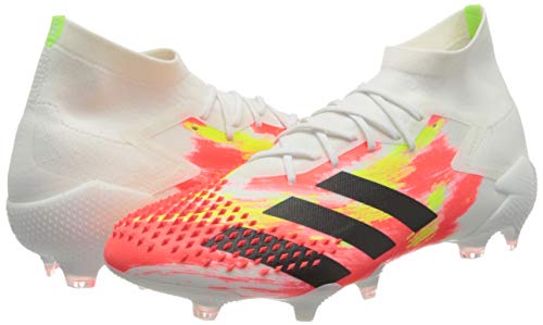 adidas Predator Mutator 20.1 Firm Ground, Zapatillas de fútbol Hombre, Ftwwht Cblack Pop, 41 1/3 EU