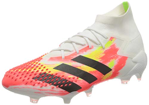 adidas Predator Mutator 20.1 Firm Ground, Zapatillas de fútbol Hombre, Ftwwht Cblack Pop, 41 1/3 EU
