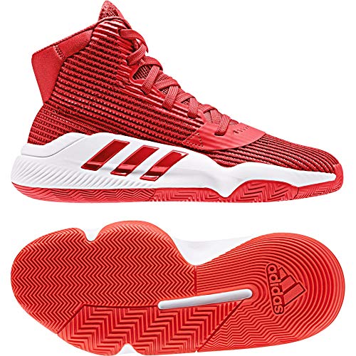 Adidas Pro Bounce 2019 J, Zapatillas de Baloncesto Unisex niño, Multicolor (Rojact/Ftwbla/Buruni 000), 35.5 EU