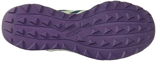 Adidas QUESA Trail X, Zapatillas Running Mujer, Azul (Tech Mineral/Green Tint/Yellow Tint), 40 EU