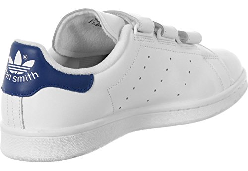 Adidas Stan Smith CF, Zapatillas de Tenis Hombre, Blanco (Footwear White/Footwear White/Collegiate Royal 0), 44 2/3 EU
