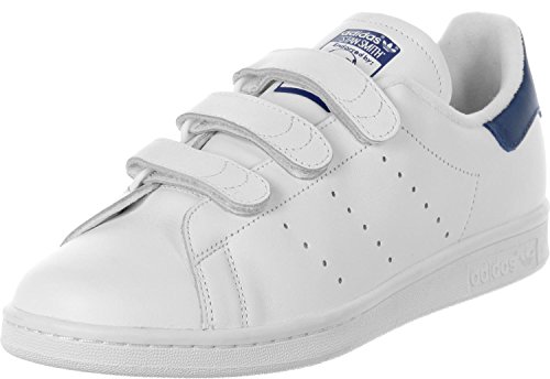 Adidas Stan Smith CF, Zapatillas de Tenis Hombre, Blanco (Footwear White/Footwear White/Collegiate Royal 0), 44 2/3 EU