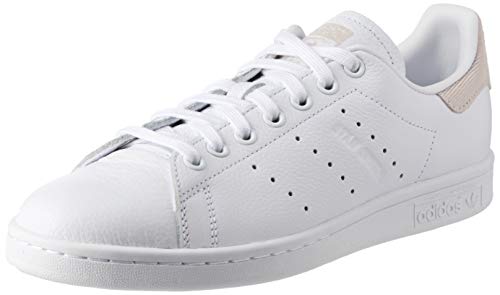 adidas Stan Smith W, Zapatillas Mujer, Blanco (Footwear White/Footwear White/Orchid Tint 0), 36 2/3 EU