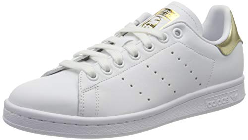 adidas Stan Smith W, Zapatillas Mujer, Multicolor (FTWR White/FTWR White/Gold Met. Ee8836), 40 EU