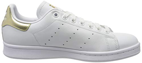 adidas Stan Smith W, Zapatillas Mujer, Multicolor (FTWR White/FTWR White/Gold Met. Ee8836), 40 EU