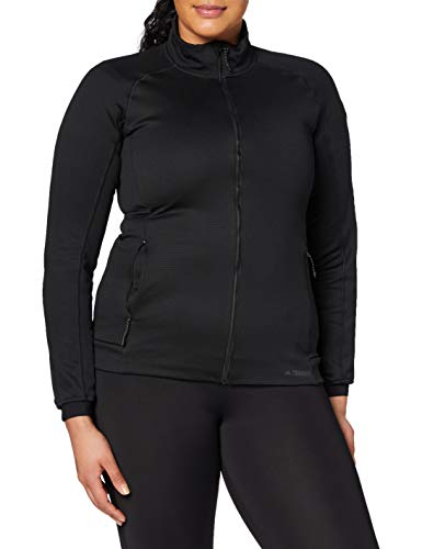 adidas Stock Horn Forro Polar Manga Larga Sudadera, otoño/Invierno, Mujer, Color Negro, tamaño 42