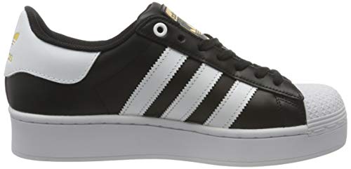 adidas Superstar Bold, Sneaker Mujer, Core Black/Footwear White/Gold Metallic, 38 EU