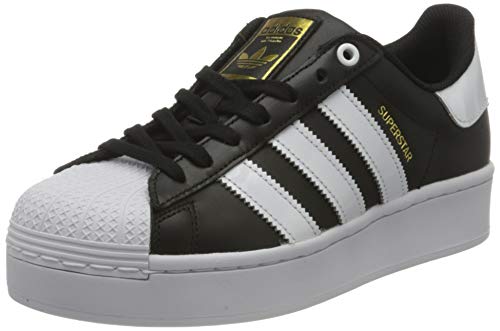 adidas Superstar Bold, Sneaker Mujer, Core Black/Footwear White/Gold Metallic, 38 EU