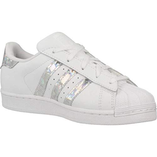Adidas Superstar C, Zapatillas Unisex niños, Blanco (Footwear White/Footwear White/Footwear White 0), 34 EU