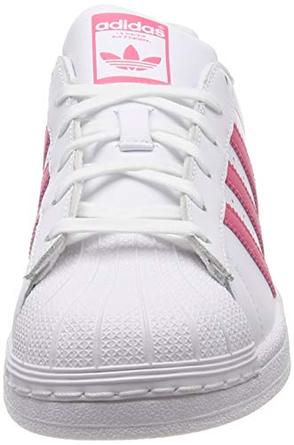 Adidas Superstar J, Zapatillas de Gimnasia Unisex Adulto, Blanco (FTWR White/Clear Pink/Clear Pink FTWR White/Clear Pink/Clear Pink), 38 EU
