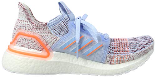 adidas Ultraboost 19 W, Zapatillas de Running Mujer, Azul (Glow Blue/Hi/Res Coral/Active Maroon Glow Blue/Hi/Res Coral/Active Maroon), 37 1/3 EU