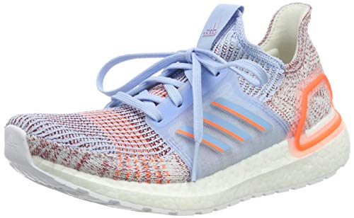 adidas Ultraboost 19 W, Zapatillas de Running Mujer, Azul (Glow Blue/Hi/Res Coral/Active Maroon Glow Blue/Hi/Res Coral/Active Maroon), 37 1/3 EU