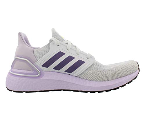 adidas Ultraboost 20 - Tenis de correr para mujer, blanco (blanco/morado/morado (purple tint)), 42 EU