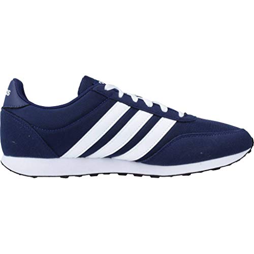 adidas V Racer 2.0, Zapatillas de Running Hombre, Azul (Dark Blue/FTWR White/FTWR White Dark Blue/FTWR White/FTWR White), 42 EU