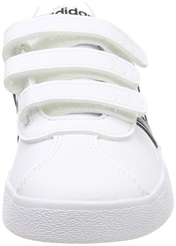 Adidas Vl Court 2.0 Cmf C, Zapatillas de deporte Unisex Niños, Blanco (Ftwr White/Core Black/Ftwr White Ftwr White/Core Black/Ftwr White), 28