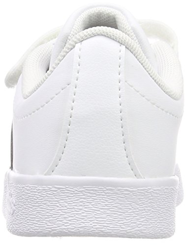Adidas Vl Court 2.0 Cmf C, Zapatillas de deporte Unisex Niños, Blanco (Ftwr White/Core Black/Ftwr White Ftwr White/Core Black/Ftwr White), 28
