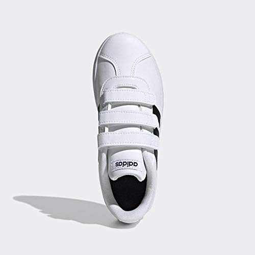Adidas VL Court 2.0 CMF I, Zapatillas de Gimnasia Unisex bebé, Blanco Core Black/FTWR White, 27 EU