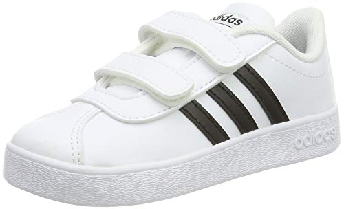 Adidas VL Court 2.0 CMF I, Zapatillas de Gimnasia Unisex bebé, Blanco Core Black/FTWR White, 27 EU