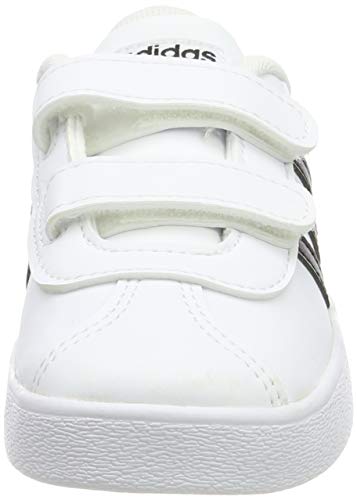 Adidas VL Court 2.0 CMF I, Zapatillas de Gimnasia Unisex bebé, Blanco Core Black/FTWR White, 27 EU