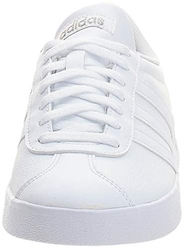 Adidas VL Court 2.0, Sneaker Mujer, Footwear White/Footwear White/Cyber Metallic, 37 1/3 EU