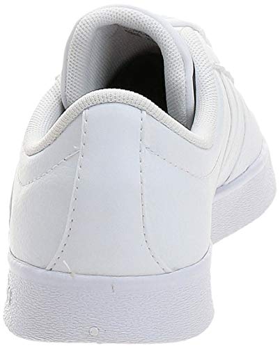 Adidas VL Court 2.0, Sneaker Mujer, Footwear White/Footwear White/Cyber Metallic, 37 1/3 EU