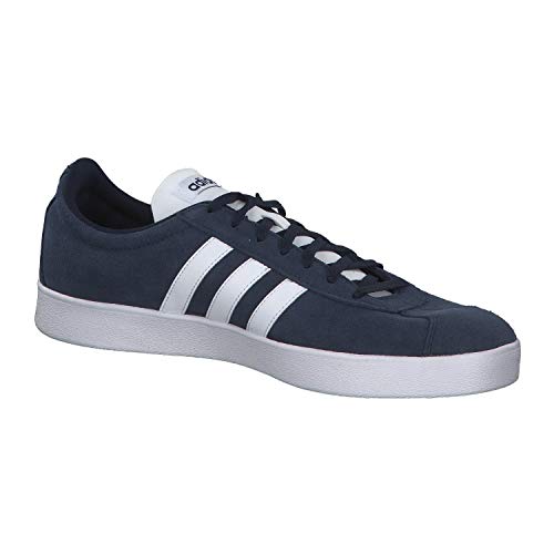 adidas VL Court 2.0', Zapatillas Hombre, Azul (Collegiate Navy/FTWR White/FTWR White Collegiate Navy/FTWR White/FTWR White), 45 1/3 EU