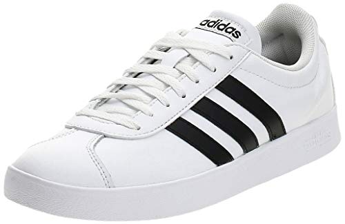 adidas VL Court 2.0, Zapatillas Hombre, Blanco (Footwear White/Core Black/Core Black 0), 40 2/3 EU