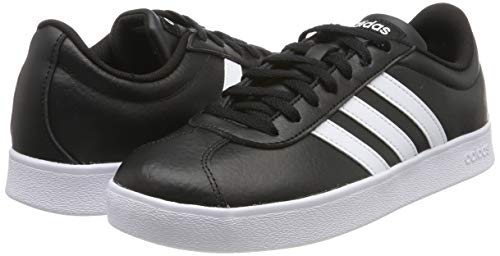adidas VL Court 2.0', Zapatillas Hombre, Negro (Core Black/Footwear White/Footwear White 0), 43 1/3 EU