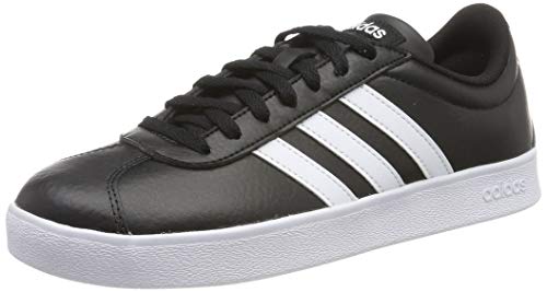 adidas VL Court 2.0', Zapatillas Hombre, Negro (Core Black/Footwear White/Footwear White 0), 43 1/3 EU