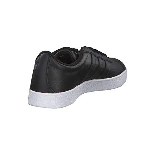Adidas VL Court 2.0, Zapatillas Mujer, Negro (Core Black/Core Black/Silver Metallic 0), 38 2/3 EU