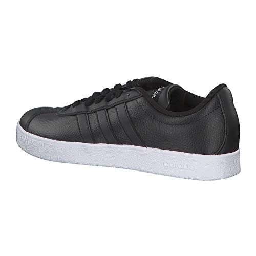 Adidas VL Court 2.0, Zapatillas Mujer, Negro (Core Black/Core Black/Silver Metallic 0), 38 2/3 EU