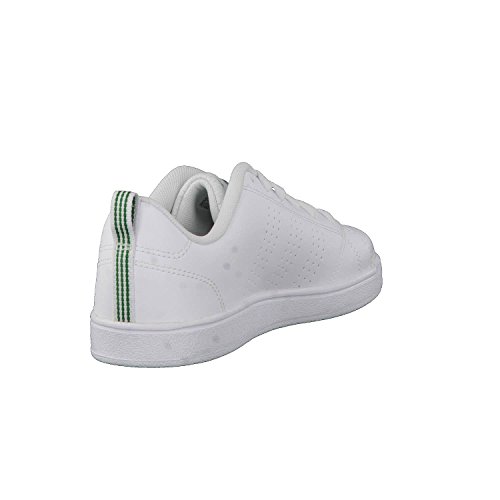 Adidas Vs Advantage Cl K, Zapatillas Unisex Adulto, Blanco (Footwear White/Green), 36 EU