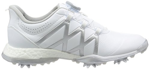 adidas W Adipower Boost Boa Zapatos de Golf para Mujer, Blanco/Plata, 40.6